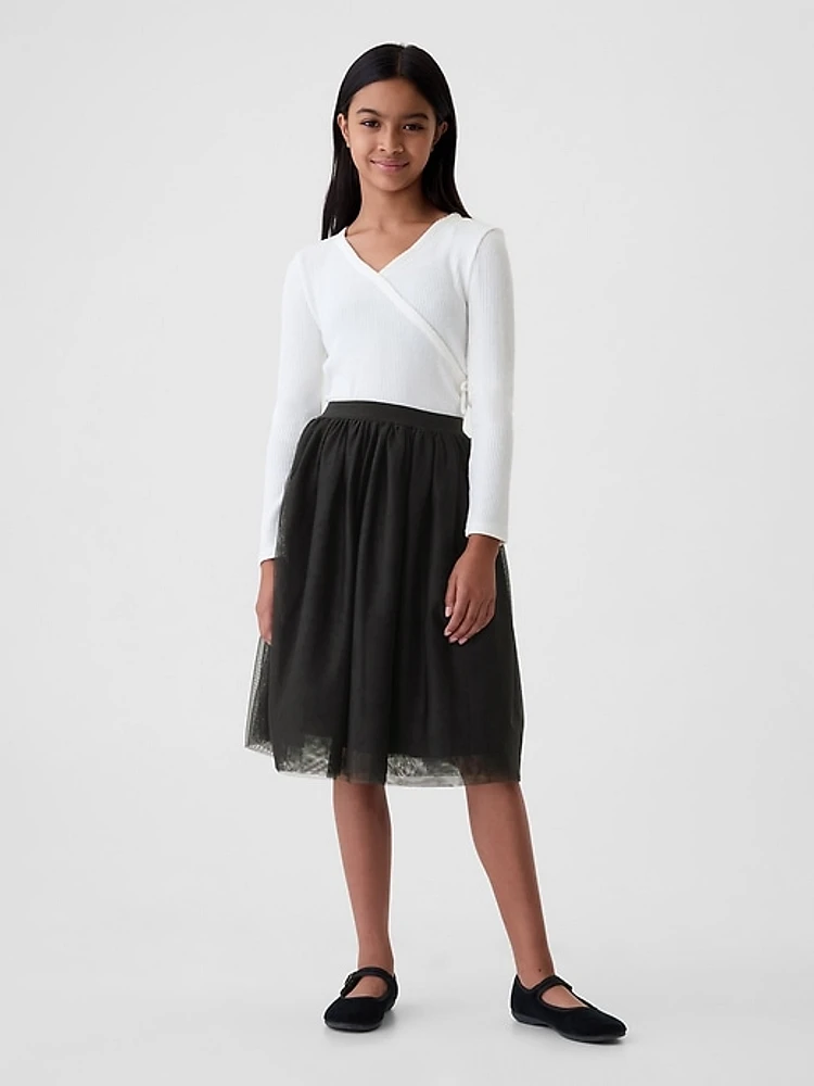 Kids Tulle Midi Skirt