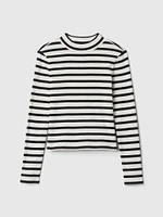 Kids Rib Mockneck T-Shirt