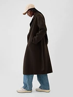 Belted Double-Faced Wool Coat