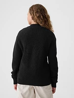 Kids Shaker-Stitch Pullover Sweater