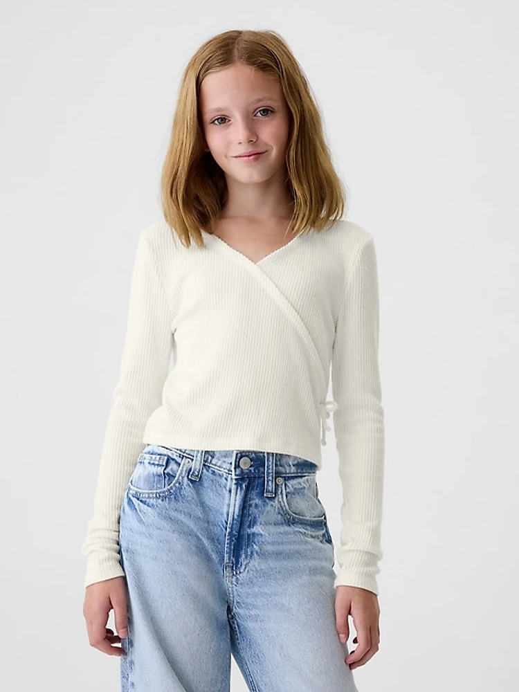 Kids Rib Wrap Top