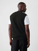 CashSoft Textured Sweater Vest