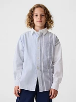 Kids Oversized Oxford Shirt