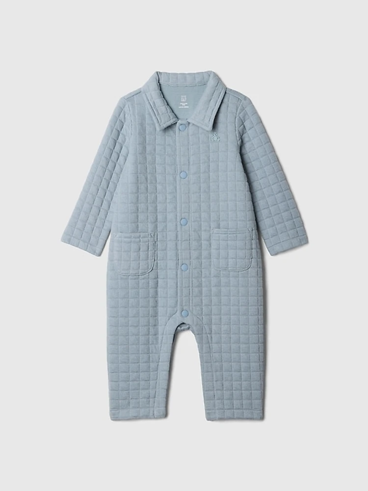 Baby Quilted Jacquard One-Piece