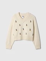 Gap × Disney Kids Mickey Mouse Embroidered Sweater