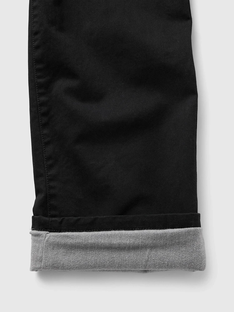 Kids Lined Modern Loose Khakis