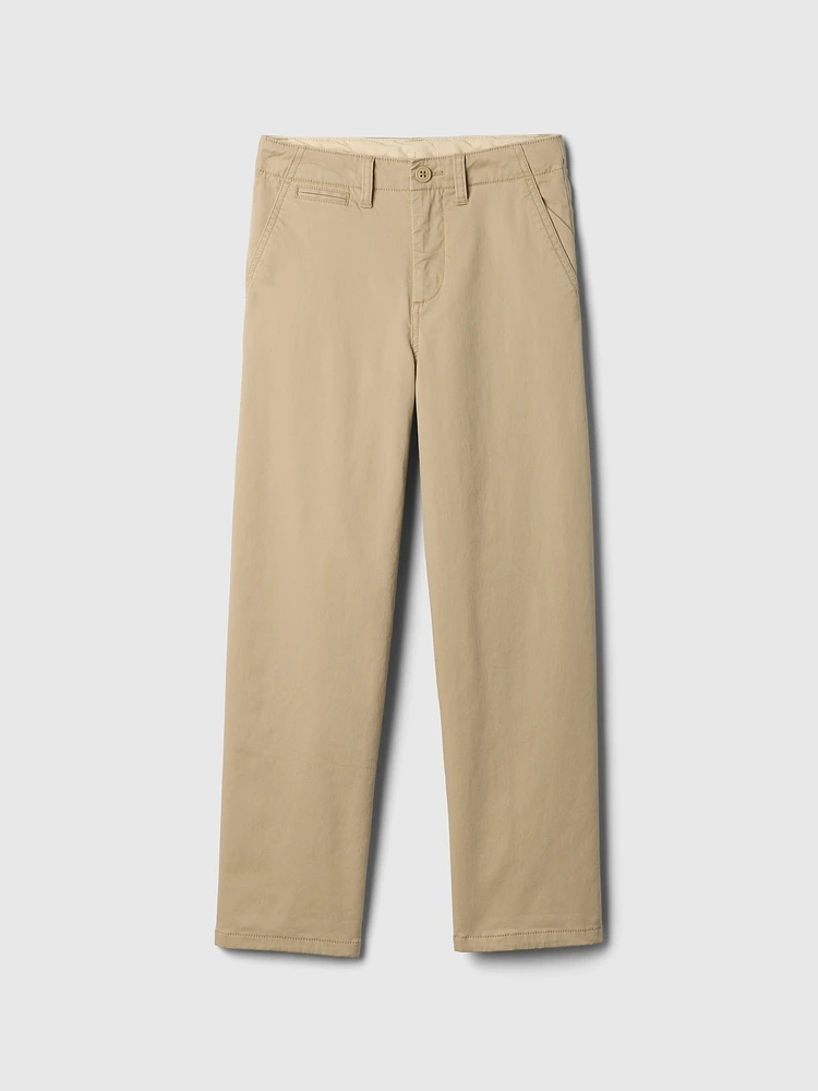 Kids Lined Modern Loose Khakis
