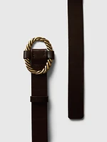 Oval Leather Belt