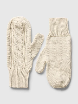 Cable-Knit Mittens