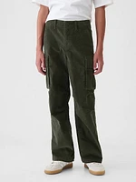 Kids Corduroy Cargo Baggy Pants