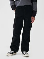 Kids Corduroy Cargo Baggy Pants