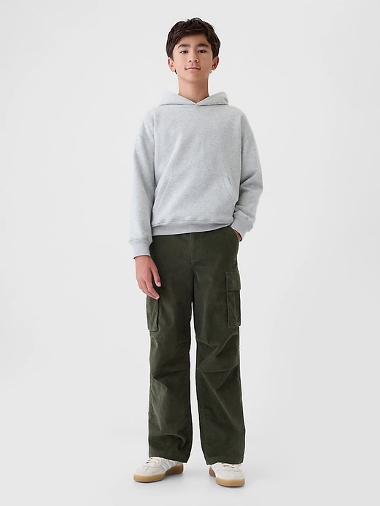 Kids Corduroy Cargo Baggy Pants