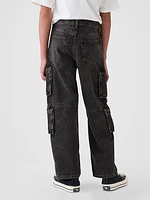 Kids Double Cargo Baggy Jeans