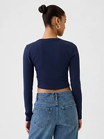 Modern Rib Cropped T-Shirt