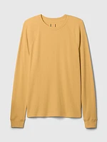 Waffle-Knit Raglan T-Shirt