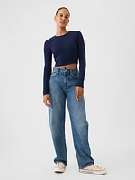 Modern Rib Cropped T-Shirt