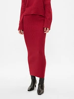 CashSoft Rib Maxi Sweater Skirt