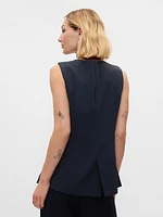 Longline Twill Vest