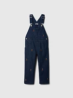 Gap × Disney Baby Mickey Mouse Embroidered Denim Overalls