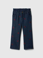 Gap × Disney Baby Minnie Mouse Embroidered Stride Jeans