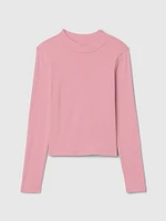 Kids Rib Mockneck T-Shirt