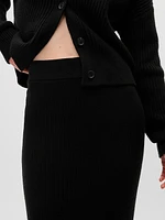 CashSoft Rib Maxi Sweater Skirt