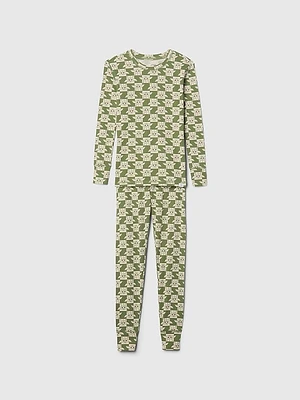 Kids Organic Cotton Henley PJ Set