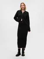 CashSoft Rib Sweater Maxi Skirt