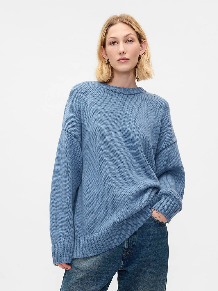 100% Cotton Oversized Boyfriend Sweater