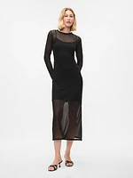 Mesh Midi Dress