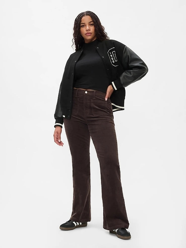 High Rise Corduroy '70s Flare Pants