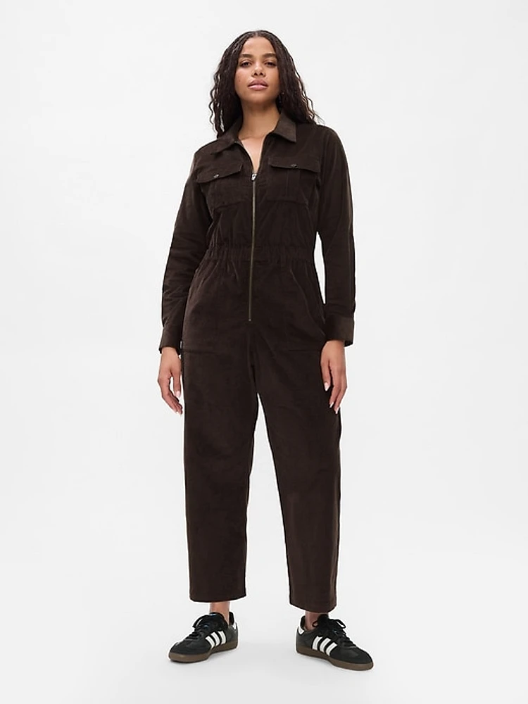 Corduroy Utility Jumpsuit