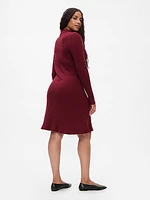 CashSoft Polo Mini Sweater Dress