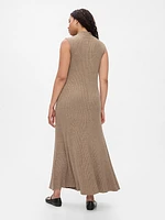 CashSoft Rib Mockneck Maxi Sweater Dress