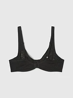 Lace Unlined Semi-Demi Bra