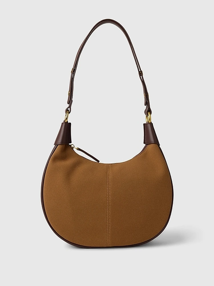 Vegan Suede Shoulder Bag