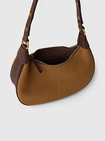 Vegan Suede Shoulder Bag