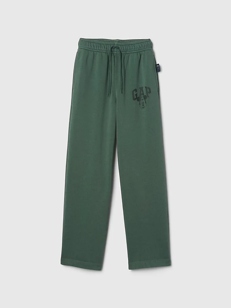 Gap × Disney Kids Vintage Soft Mickey Mouse Logo Sweatpants