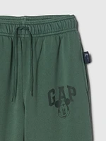 Gap × Disney Kids Vintage Soft Mickey Mouse Logo Sweatpants