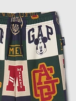 Gap × Disney Kids Vintage Soft Mickey Mouse Logo Sweatpants
