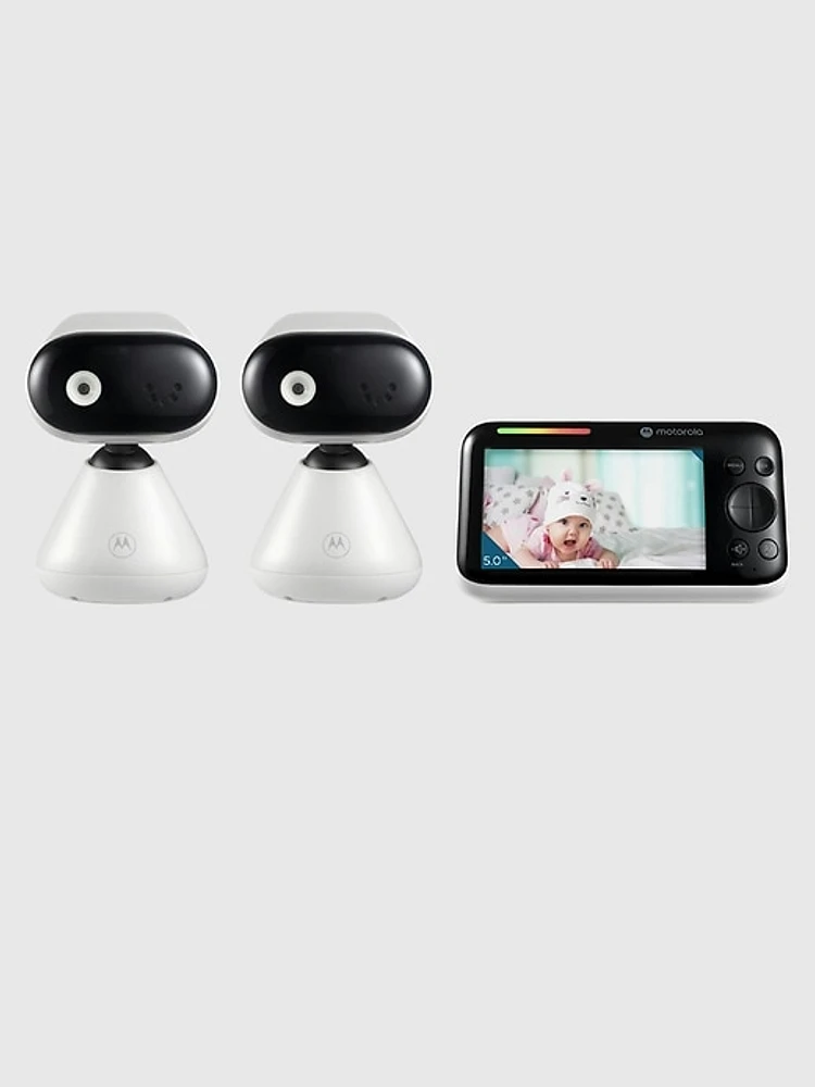 Motorola PIP1510 Connect 5in 1080p Wi-Fi Remote Video Baby Monitor 2 Camera Pack