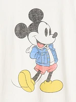 Gap × Disney Kids Mickey Mouse Distressed Graphic T-Shirt