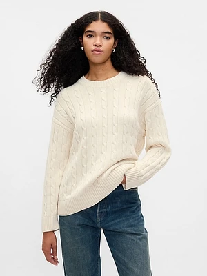 Oversized Cable-Knit Sweater