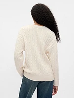 Oversized Cable-Knit Sweater