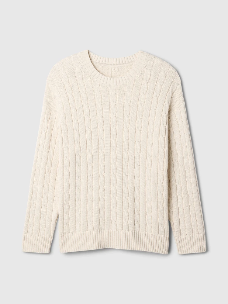 Oversized Cable-Knit Sweater