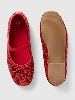 Kids Sequin Ballet Flats