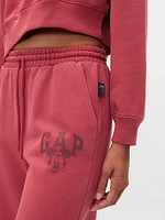 Gap × Disney Mickey Mouse Logo Wide-Leg Sweatpants