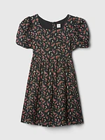 Kids Floral Puff Dress