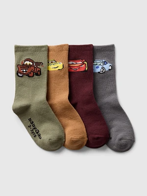 Gap Disney Baby Cars Crew Socks (4-Pack