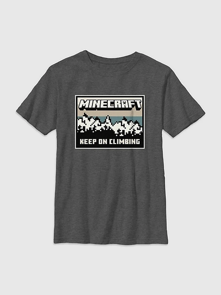 Kids Minecraft Keep On Climbing Graphic Tee